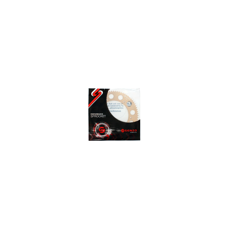 Senzo 219 Pitch CNC Gold Rear Sprocket