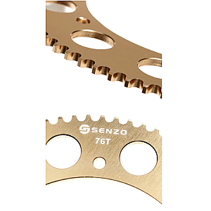 Senzo 219 Pitch CNC Gold Rear Sprocket