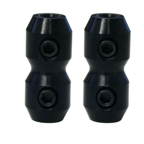 Anodised Cable Clamp Pair 'Bullet' Style